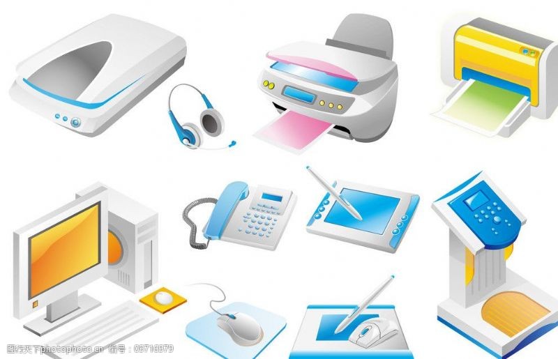 精選辦公用電子產品圖片素材 提升工作效率與專業形象